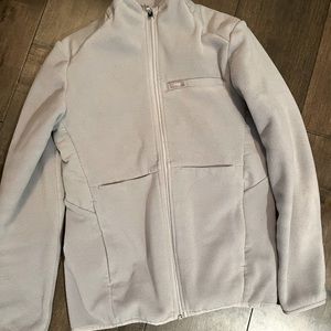 Figs S fleece jacket light grey